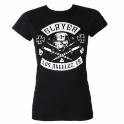 T-shirt Metal Women's Slayer - TRIBES- BLACK SKINNY - ROCK OFF
