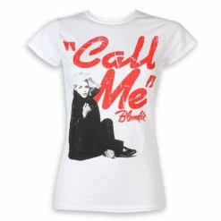 Women's T-shirt Blondie - Call Me - White - ROCK OFF