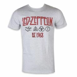 Men's T-shirt Led Zeppelin - Symbols Est 68 Sports Grey