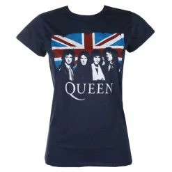 Women's Shirt Queen - Vintage Union Jack - ROCK OFF