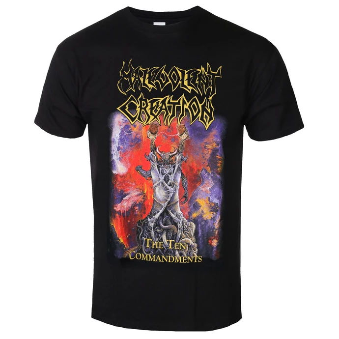 T-shirt Metal Men's Malevolent Creation - THE TEN COMMANDMENTS - PLASTIC HEAD