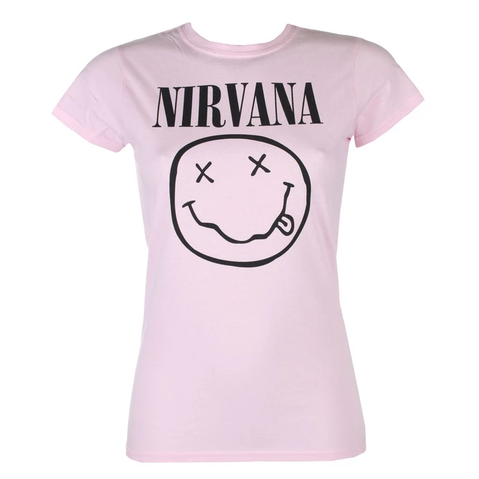 T-shirt Metal Women's Nirvana - SMILEY - PLASTIC HEAD