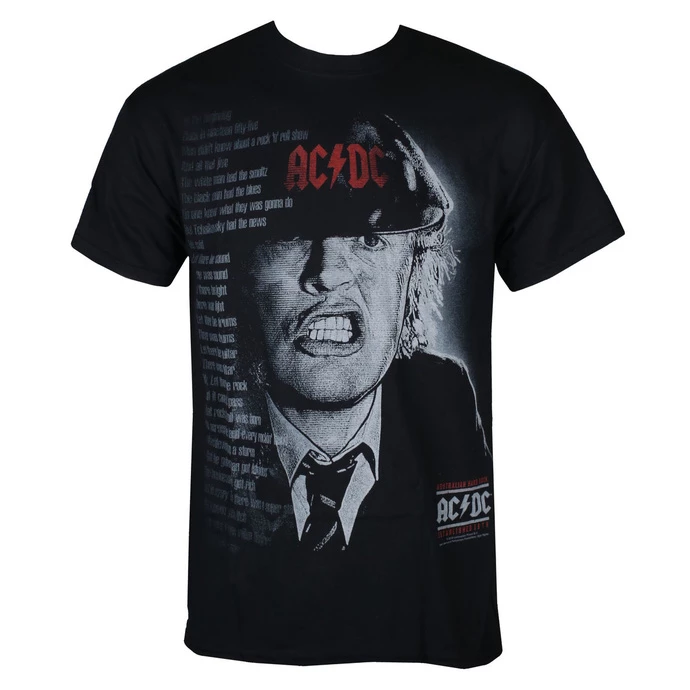 T-shirt Metal Men's AC-DC - BIG FACE ANGUS - LIQUID BLUE