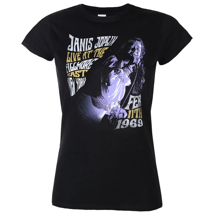 T-shirt Metal Women's Janis Joplin - FILLMORE EAST '68 - LIQUID BLUE