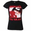 Women's T-shirt METALLICA - KILL EM ALL TRACKS - BLACK - PLASTIC HEAD