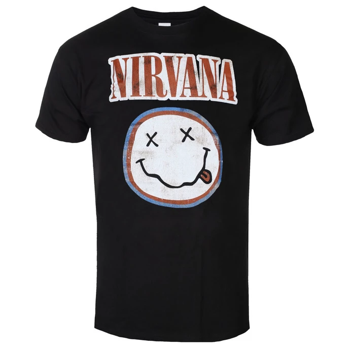 Men's T-shirt Nirvana - Distressed Logo - ROCK OFF