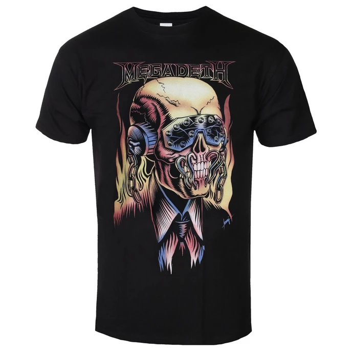 Men's T-shirt Megadeth - Flaming - ROCK OFF