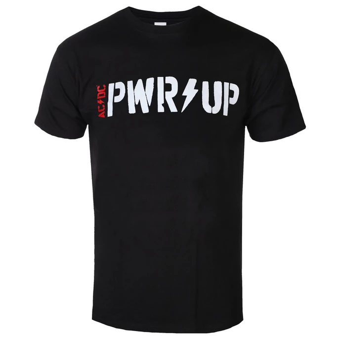 Men's T-shirt AC / DC - Power Up - Track Leaf - Black