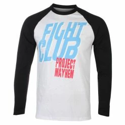 Men's T-shirt With Long Sleeves Fight Club - Project Mayhem - Baseball - HYBRIS