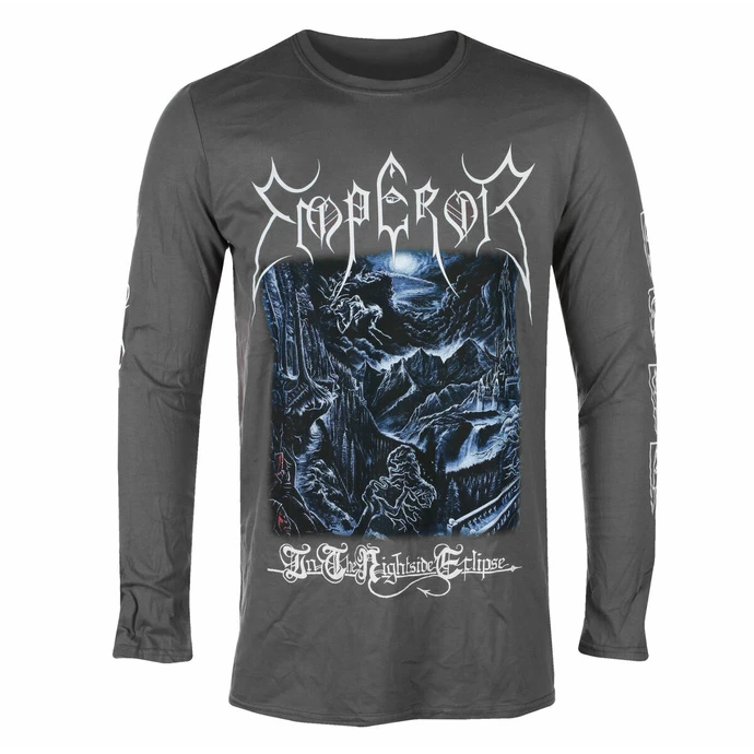 Men's T-shirt Long Sleeve EMPEROR - IN THE NIGHTSIDE ECLIPSE - CHARCOAL - PLASTIC HEAD