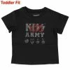 Children's T-shirt Kiss - Kids Army - ROCK OFF
