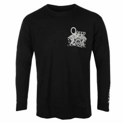 Men's T-shirt Long Sleeve Queen - Extravaganza - Black - ROCK OFF