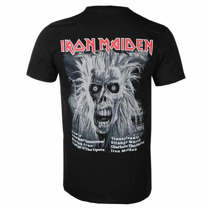 Men's T-shirt Iron Maiden - First Album Tracklist V3 BL - ROCK OFF - Image 2