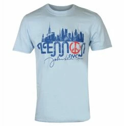 Men's T-shirt John Lennon - NYC Skyline LHT BLUE - ROCK OFF