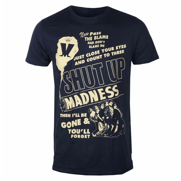 Men's T-shirt Madness - Shut Up NAVY - ROCK OFF