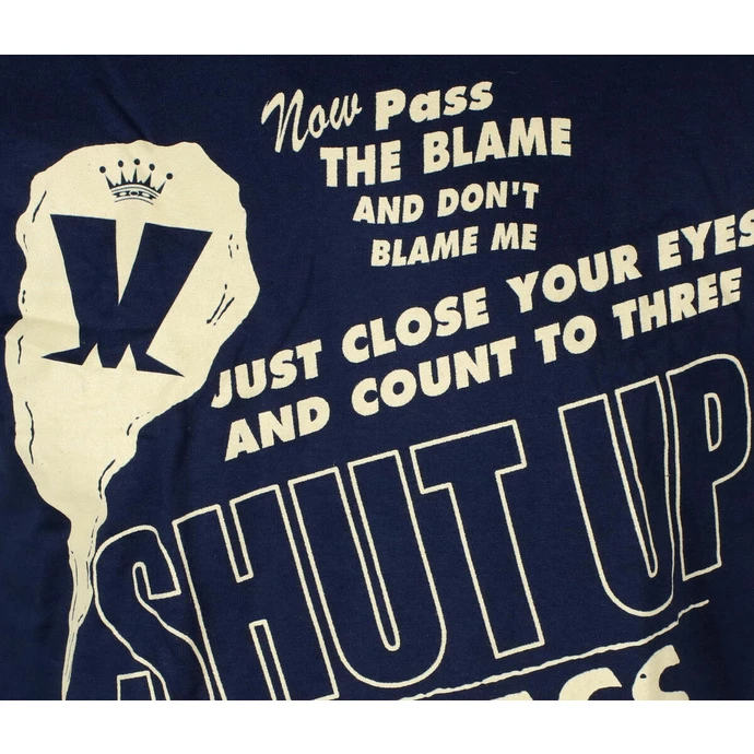 Men's T-shirt Madness - Shut Up NAVY - ROCK OFF - Image 2