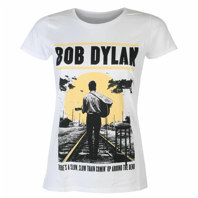 Women's T-shirt Bob Dylan - Slow Train WHT - ROCK OFF