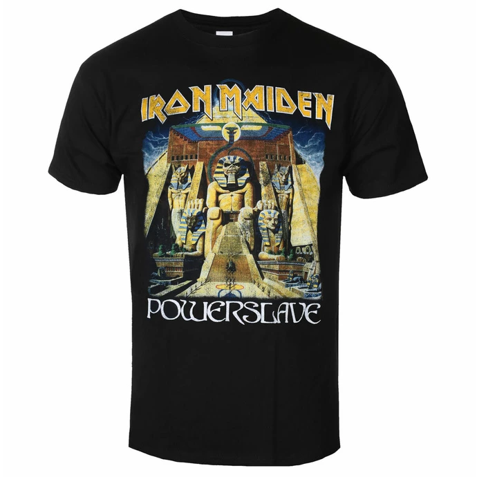 Men's T-shirt Iron Maiden - Powerslave World Slavery To Ur BL - ROCK OFF