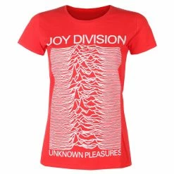 Women's T-shirt Joy Division - Unknown Pleasures FP RED - ROCK OFF