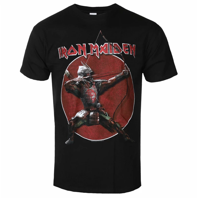 Men's T-shirt Iron Maiden - Eddie Archer Red Circle BL - ROCK OFF