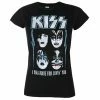 Women's T-shirt Kiss - I Was Made For Lovin You