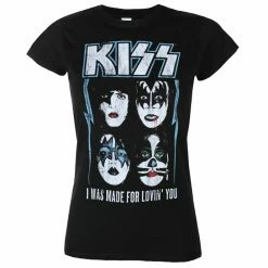 Women's T-shirt Kiss - I Was Made For Lovin You