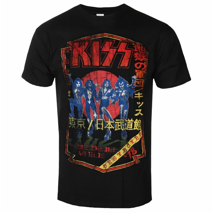 Men's T-shirt Kiss - Destroyer Japan Tour 78 - Black 78
