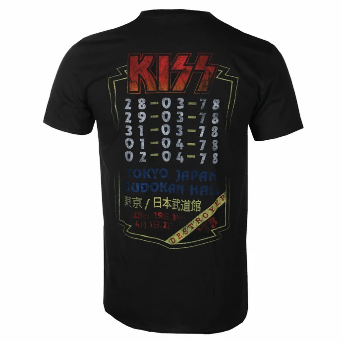 Men's T-shirt Kiss - Destroyer Japan Tour 78 - Black 78 - Image 2