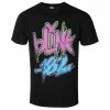 Men's T-shirt Blink 182 - Neon Logo - BLACK - ROCK OFF