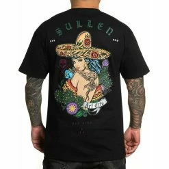 Men's T-shirt SULLEN - CACTUS FLOWER - BLACK