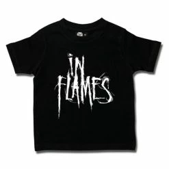 T-shirt Metal Men's In Flames - Logo - Metal-Kids