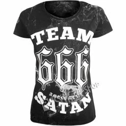 T-shirt Hardcore Women's - TEAM SATAN - AMENOMEN