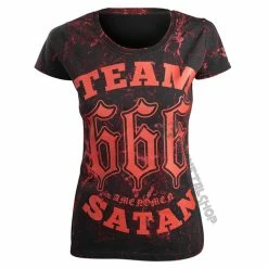 T-shirt Hardcore Women's - TEAM SATAN - AMENOMEN