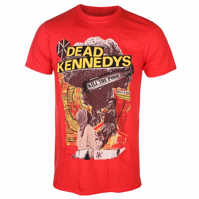 Men's T-shirt Dead Kennedys - Kill The Poor - RED - ROCK OFF