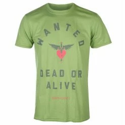 Men's T-shirt Bon Jovi - Wanted - GREEN - ROCK OFF