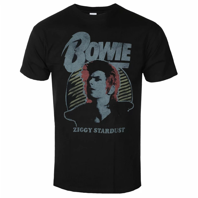 Men's T-shirt David Bowie - Vtge Ziggy BLACK - ROCK OFF