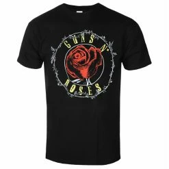 Men's T-shirt Guns N' Roses - Rose Circle Paradise City - BLACK - ROCK OFF