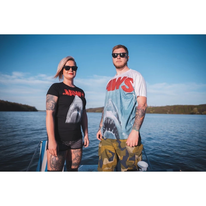 T-shirt Women Jaws - Poster - Black - HYBRIS - Image 2