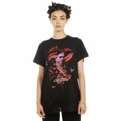 T-shirt Hardcore Women's - Frida Flowers - DISTURBIA