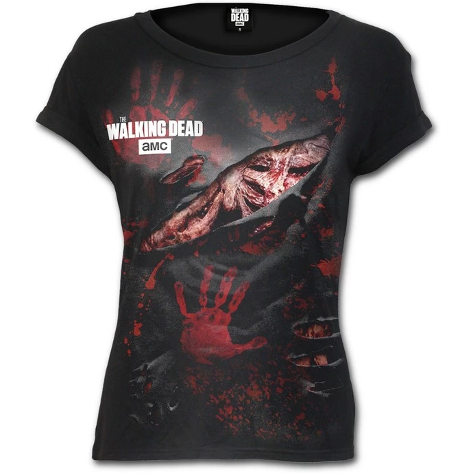 Film T-shirt Women's The Walking Dead - LOGO - SPIRAL