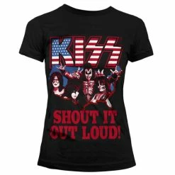 T-shirt Metal Women's Kiss - Shout It Out Loud - HYBRIS