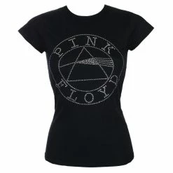T-shirt Metal Women's Pink Floyd - Circle Logo Diamante - ROCK OFF