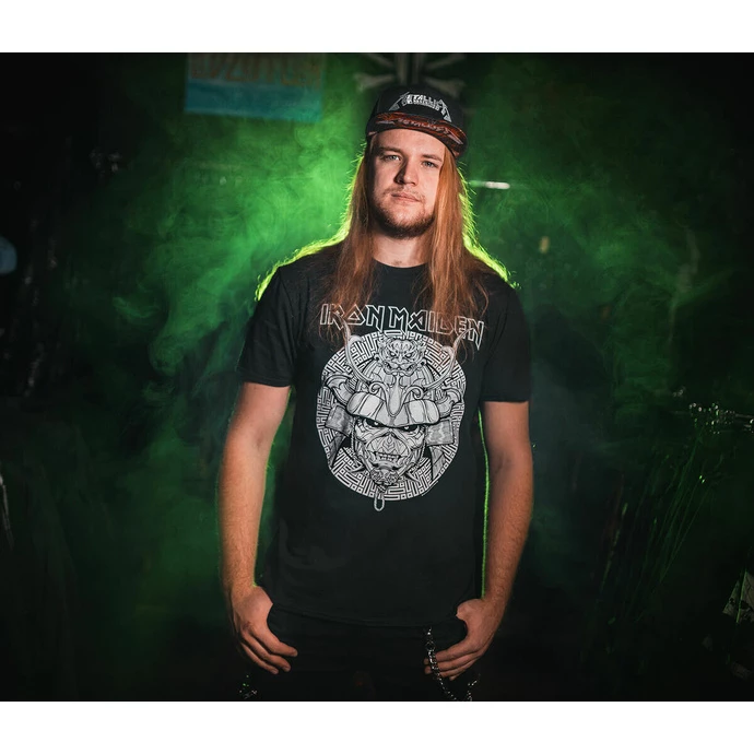 Men's T-shirt Iron Maiden - Samurai Graphic - White BL - ROCK OFF - Image 2