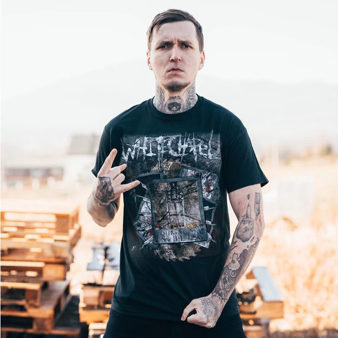 T-shirt Metal Men's Whitechapel - Agony Is Bliss (Broken Glass) - INDIEMERCH - Image 2