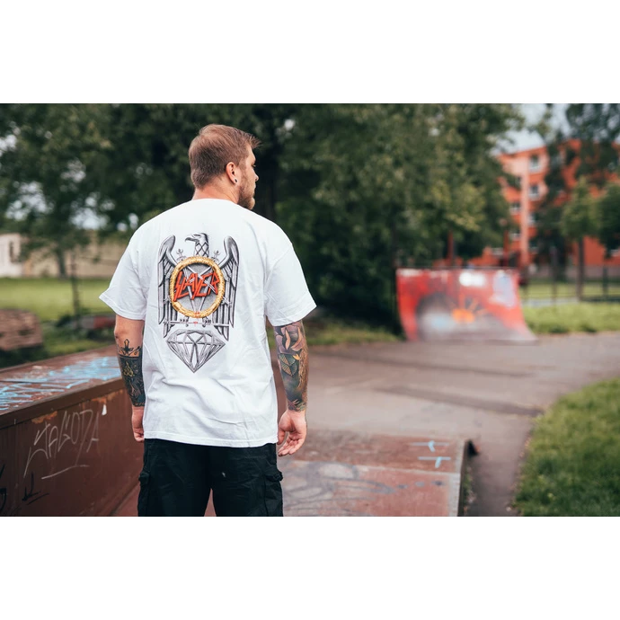 T-shirt Men SLAYER - DIAMOND - Brilliant Abyss - White - Image 3