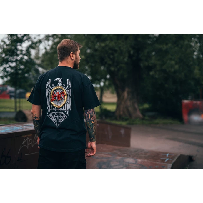 T-shirt Men SLAYER - DIAMOND - Brilliant Abyss - Black - Image 2