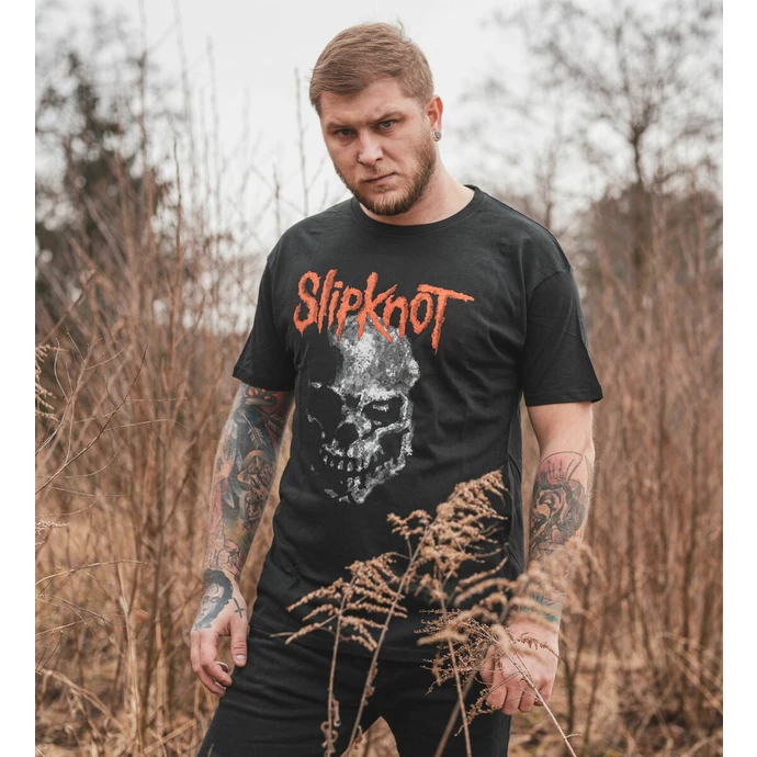 Men's T-shirt Slipknot - Gray Chapter Skull - BL - ROCK OFF - Image 3