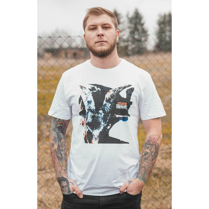 Men's T-shirt Slipknot - Iowa - Goat Shadow - WHT - ROCK OFF - Image 3