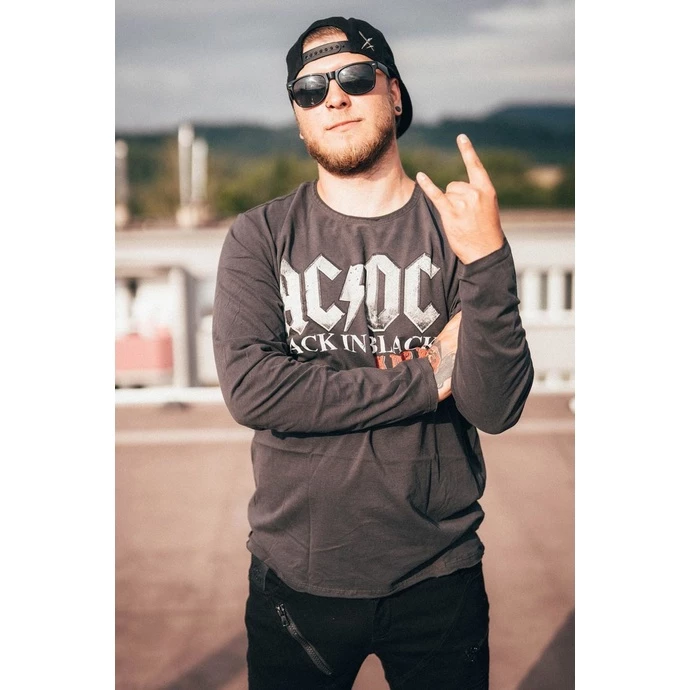 T-shirt Metal Men's AC-DC - Back In Black World Tou - AMPLIFIED - Image 2