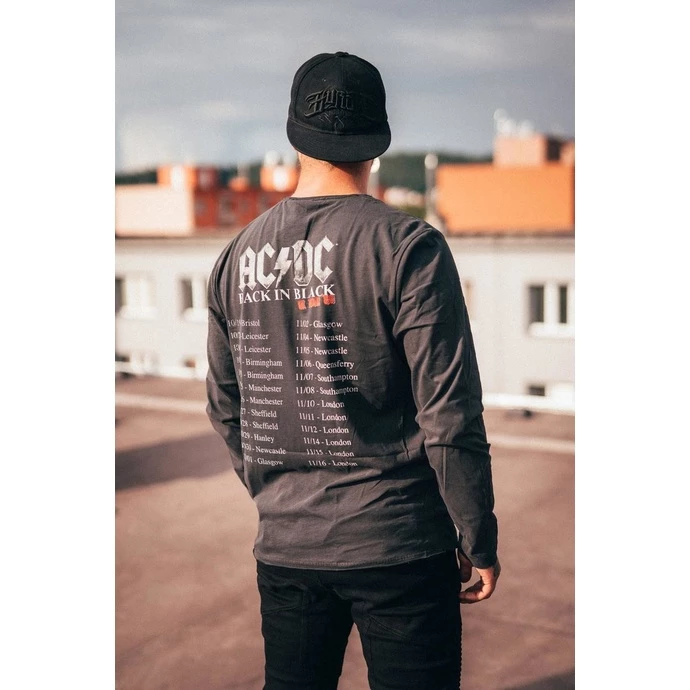 T-shirt Metal Men's AC-DC - Back In Black World Tou - AMPLIFIED - Image 3